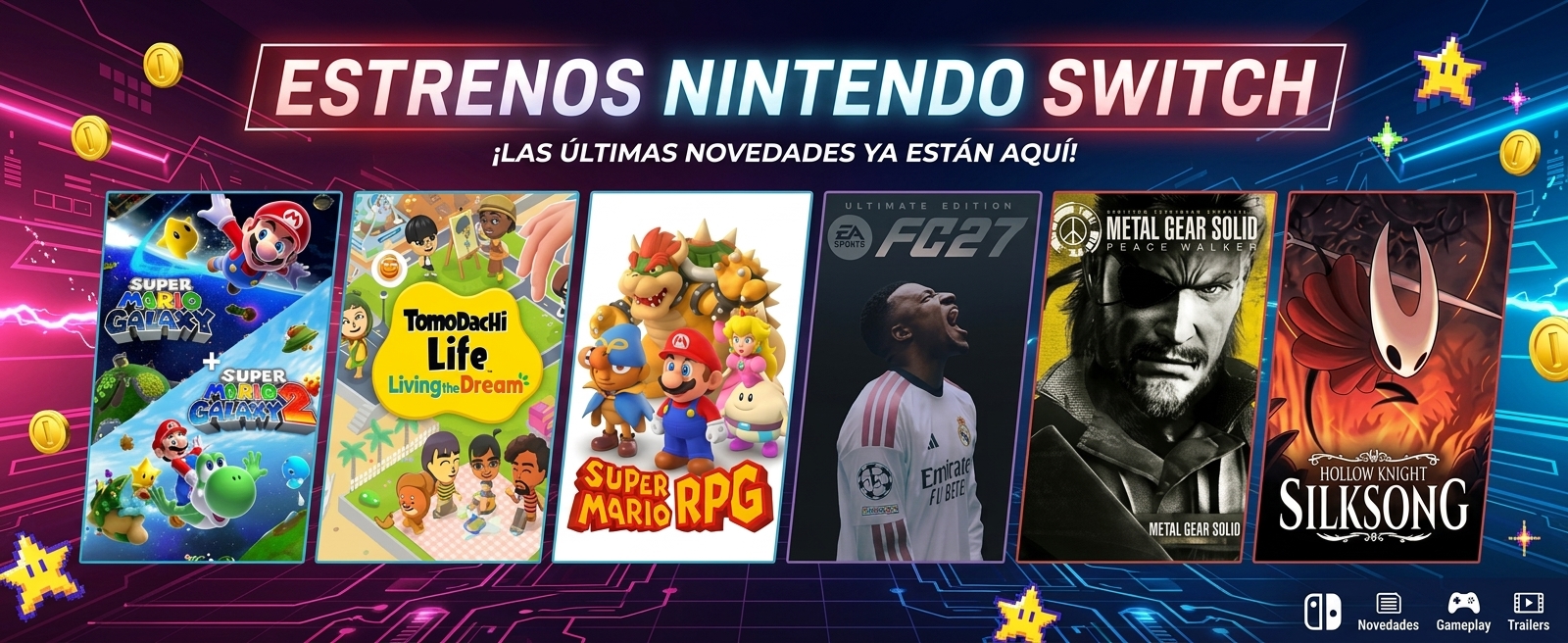 Estrenos juegos Nintendo Switch