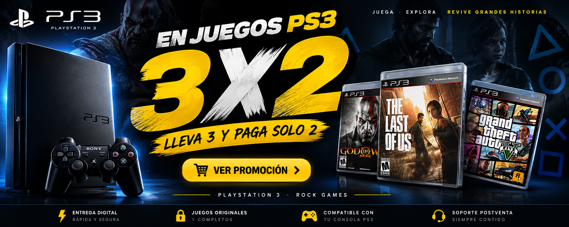 Promoción 3x2 juegos PS3