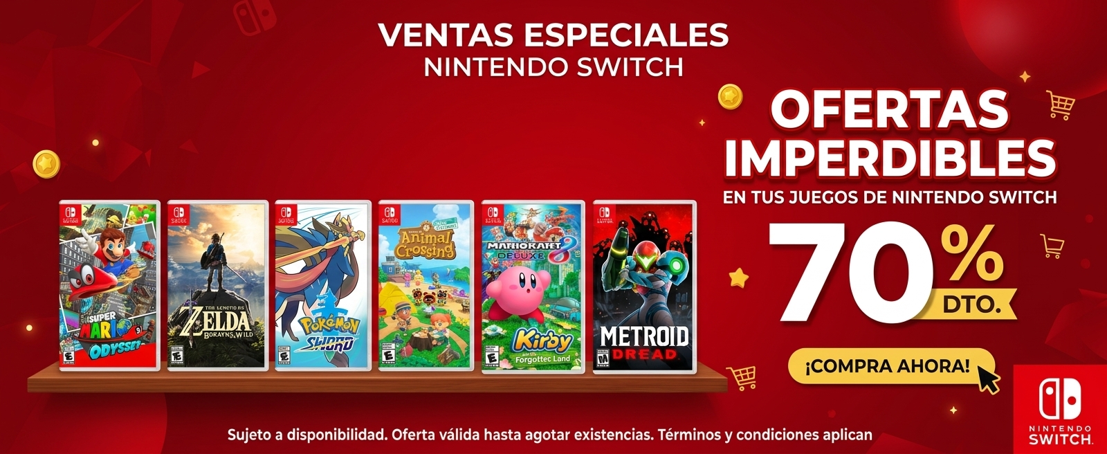 Ofertas juegos Nintendo Switch