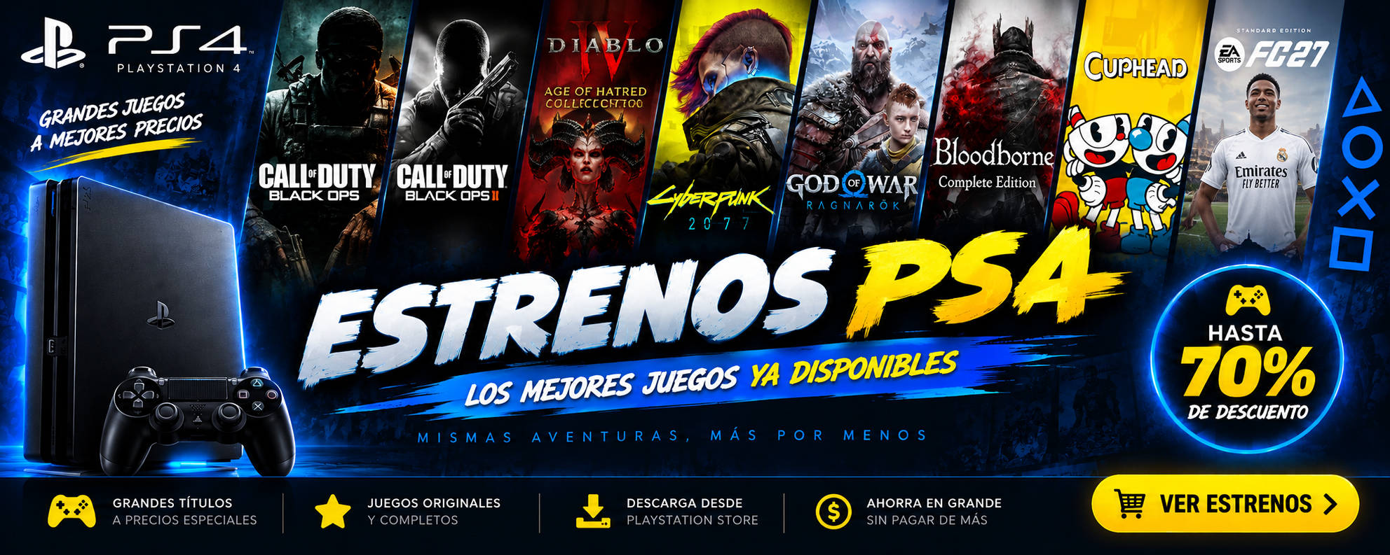 Estrenos juegos PS4
