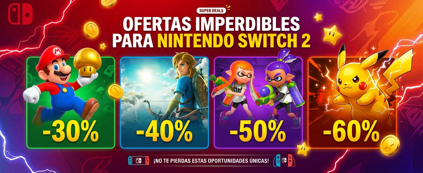 Ofertas juegos Nintendo Switch 2